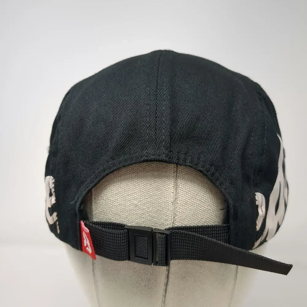 Freedom83 Clothing Co. 5 Panel Black One Size Hat Freedom Script Graphic B Logo